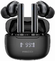 Recci REP-W77 Warrior ANC Özellikli TWS Wireless 5.3 Bluetooth Kulaklık - Siyah