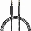 Recci RH01 3.5mm to 3.5mm AUX Audio Kablo - Siyah