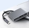 Recci RH05 Type-C to Type-C PD100W + HDMI 4K@30Hz + USB3.0 Bağlantı Özellikli 3in1 Hub - Gri