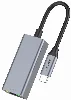 Recci RH10 RJ45 to Type-C Ethernet Dönüştürücü Kablo 100Mbps 80mm - Gri