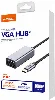 Recci RH12 VGA to Type-C Dönüştürücü Kablo - Gri