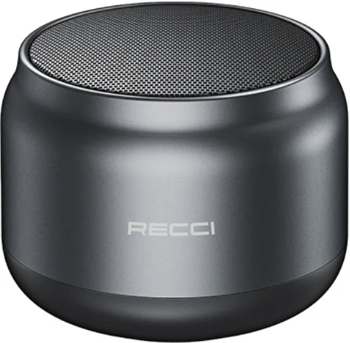 Recci RSK-W13 Hot Hatch Serisi Hi-Fi Wireless Bluetooth 5.0 Speaker Hoparlör 5W 1200mAh - Siyah