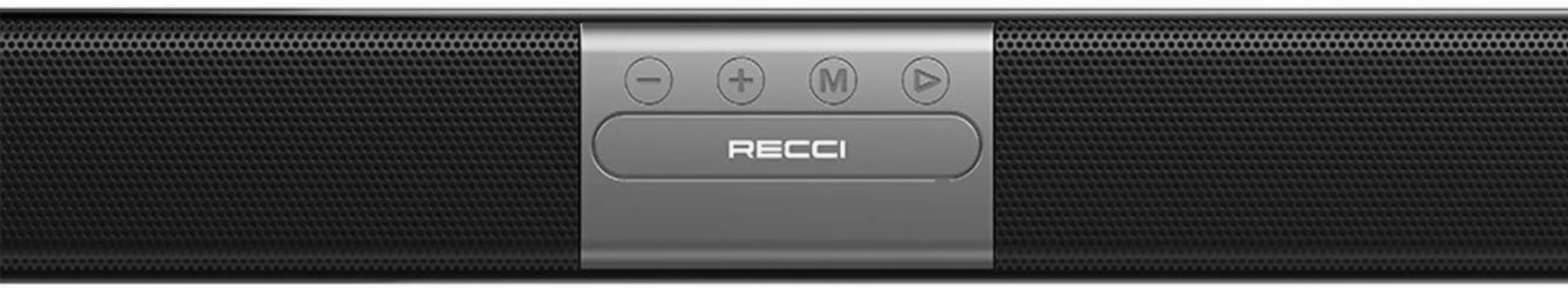 Recci RSK-W32 Bach Serisi Hi-Fi Akıllı Wireless Bluetooth 5.3 Speaker Hoparlör 10W 1500mAh - Siyah