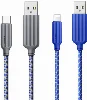 Recci RTC-N23C 3A Hızlı Şarj Özellikli Type-C to USB-A Kablo 1M - Gri