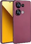 Redmi Note 13 Pro 4G Kılıf İnce Soft Mat Renkli Esnek Silikon Kapak - Mürdüm