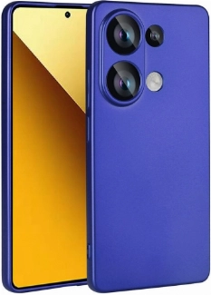 Redmi Note 13 Pro 4G Kılıf İnce Soft Mat Renkli Esnek Silikon Kapak - Saks Mavi