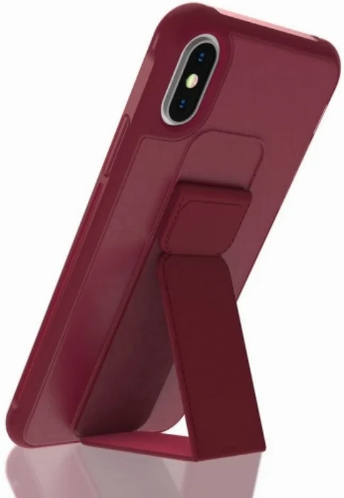 Roar Apple iPhone 11 Pro Max Kılıf Aura Serisi Standlı Silikon Kılıf - Lacivert