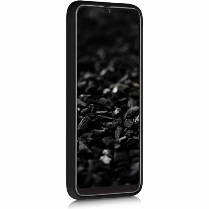 Samsung Galaxy A01 Core Kılıf Zore Biye Mat Esnek Silikon - Siyah