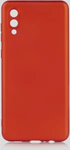 Samsung Galaxy A02 Kılıf İnce Mat Esnek Silikon - Kırmızı