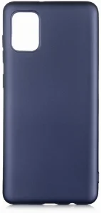 Samsung Galaxy A02s Kılıf İnce Mat Esnek Silikon - Lacivert