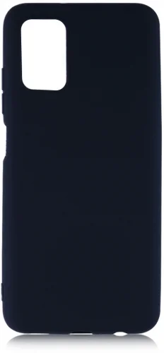 Samsung Galaxy A03s Kılıf İnce Mat Esnek Silikon - Siyah