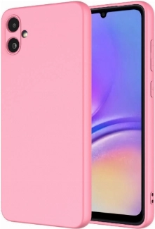 Samsung Galaxy A05 Kılıf İçi Kadife Mat Mara Lansman Silikon Kapak  - Pembe