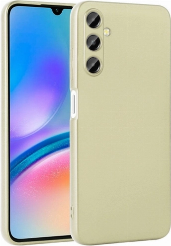 Samsung Galaxy A05s Kılıf İnce Soft Mat Renkli Esnek Silikon Kapak - Gold