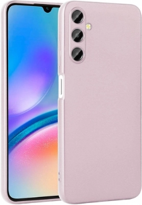 Samsung Galaxy A05s Kılıf İnce Soft Mat Renkli Esnek Silikon Kapak - Rose Gold