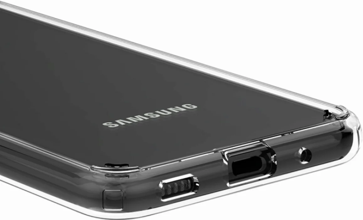 Samsung Galaxy A11 Kılıf Korumalı Kenarları Silikon Arkası Sert Coss Kapak  - Şeffaf