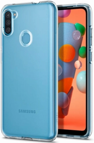 Samsung Galaxy A11 Kılıf Kamera Korumalı Esnek Silikon Kapak - Şeffaf