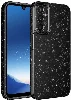 Samsung Galaxy A15 Kılıf Kamera Korumalı Simli Parlak Lüks Silikon Koton Kapak - Siyah