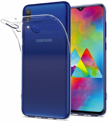 Samsung Galaxy A20 Kılıf Kamera Korumalı Esnek Silikon Kapak - Şeffaf