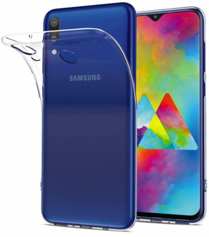 Samsung Galaxy A20 Kılıf Kamera Korumalı Esnek Silikon Kapak - Şeffaf