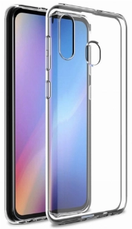 Samsung Galaxy A20 Kılıf Ultra İnce Kaliteli Esnek Silikon 0.2mm - Şeffaf