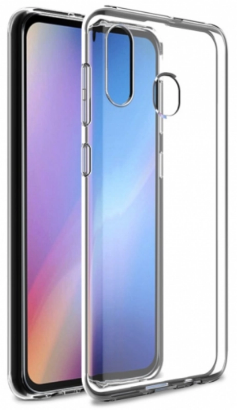 Samsung Galaxy A20 Kılıf Ultra İnce Kaliteli Esnek Silikon 0.2mm - Şeffaf