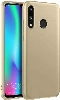 Samsung Galaxy A20s Kılıf İnce Soft Mat Renkli Esnek Silikon Kapak - Gold