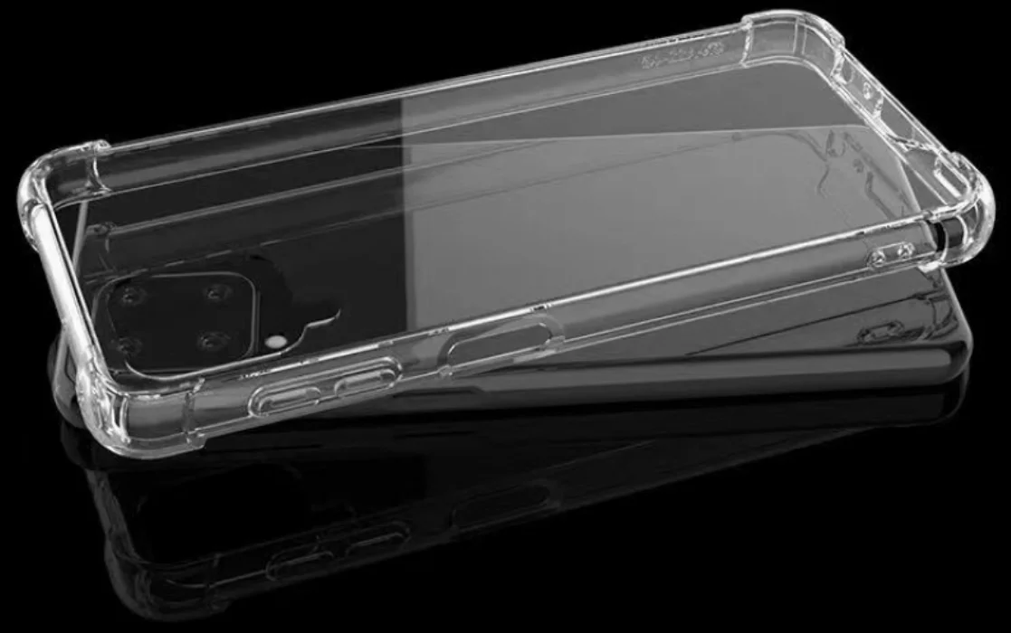 Samsung Galaxy A22 Kılıf Köşe Korumalı Airbag Şeffaf Silikon Anti-Shock