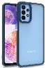 Samsung Galaxy A23 Kılıf Electro Silikon Renkli Flora Kapak - Mavi