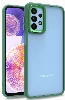 Samsung Galaxy A23 Kılıf Electro Silikon Renkli Flora Kapak - Yeşil