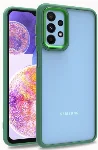 Samsung Galaxy A23 Kılıf Electro Silikon Renkli Flora Kapak - Yeşil
