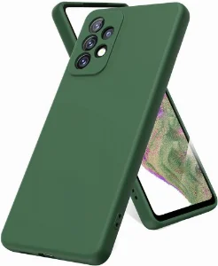 Samsung Galaxy A23 Kılıf İçi Kadife Mat Mara Lansman Silikon Kapak  - Yeşil