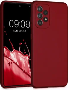 Samsung Galaxy A23 Kılıf İnce Mat Esnek Silikon - Kırmızı
