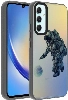 Samsung Galaxy A24 Kılıf Desenli Zore Dragon Sert Kapak - Astronot