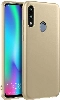 Samsung Galaxy A30 Kılıf İnce Soft Mat Renkli Esnek Silikon Kapak - Gold