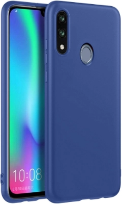 Samsung Galaxy A30 Kılıf İnce Soft Mat Renkli Esnek Silikon Kapak - Lacivert