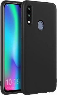 Samsung Galaxy A30 Kılıf İnce Soft Mat Renkli Esnek Silikon Kapak - Siyah