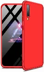 Samsung Galaxy A30s Kılıf 3 Parçalı 360 Tam Korumalı Rubber AYS Kapak  - Kırmızı