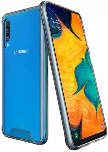 Samsung Galaxy A30s Kılıf Clear Guard Serisi Gard Kapak - Şeffaf