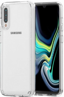 Samsung Galaxy A30s Kılıf Korumalı Kenarları Silikon Arkası Sert Coss Kapak  - Şeffaf