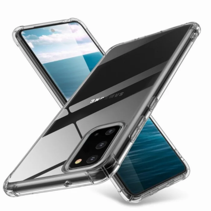 Samsung Galaxy A31 Kılıf Köşe Korumalı Airbag Şeffaf Silikon Anti-Shock