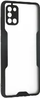 Samsung Galaxy A31 Kılıf Kamera Lens Korumalı Arkası Şeffaf Silikon Kapak - Siyah