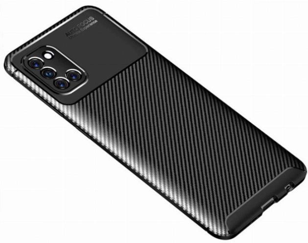 Samsung Galaxy A31 Kılıf Silikon Parmak İzi Bırakmayan Karbon Soft Negro Kapak - Siyah