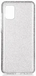 Samsung Galaxy A31 Kılıf Shining Serisi Simli Parlak Silikon Kapak - Gümüş