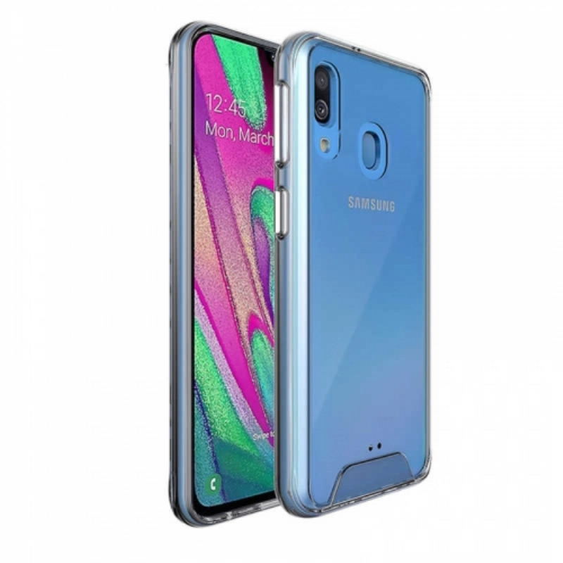 Samsung Galaxy A40 Kılıf Clear Guard Serisi Gard Kapak - Şeffaf