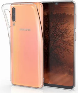 Samsung Galaxy A50s Kılıf Ultra İnce Kaliteli Esnek Silikon 0.2mm - Şeffaf