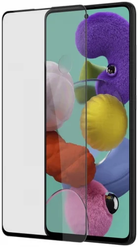 Samsung Galaxy A51 Seramik Tam Kaplayan Mat Ekran Koruyucu - Siyah