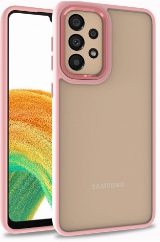 Samsung Galaxy A52 Kılıf Electro Silikon Renkli Flora Kapak - Rose Gold