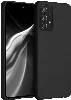 Samsung Galaxy A52 Kılıf İnce Soft Mat Renkli Esnek Silikon Kapak - Siyah