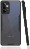 Samsung Galaxy A52 Kılıf Renkli Silikon Kamera Lens Korumalı Şeffaf Parfe Kapak - Siyah
