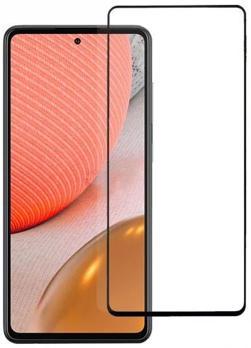 Samsung Galaxy A53 5D Tam Kapatan Kenarları Kırılmaya Dayanıklı Cam Ekran Koruyucu - Siyah